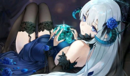 动漫美女穿白丝袜图片,动漫美女的优雅魅力